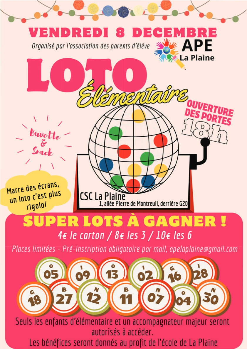 Loto élémentaire (8/12/2023)