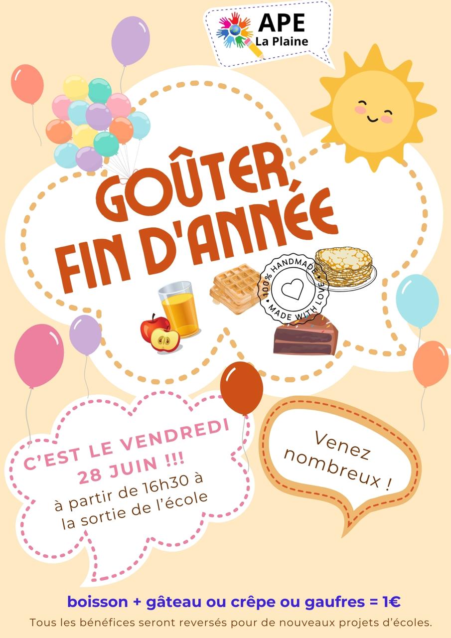 Goûter de fin d'année