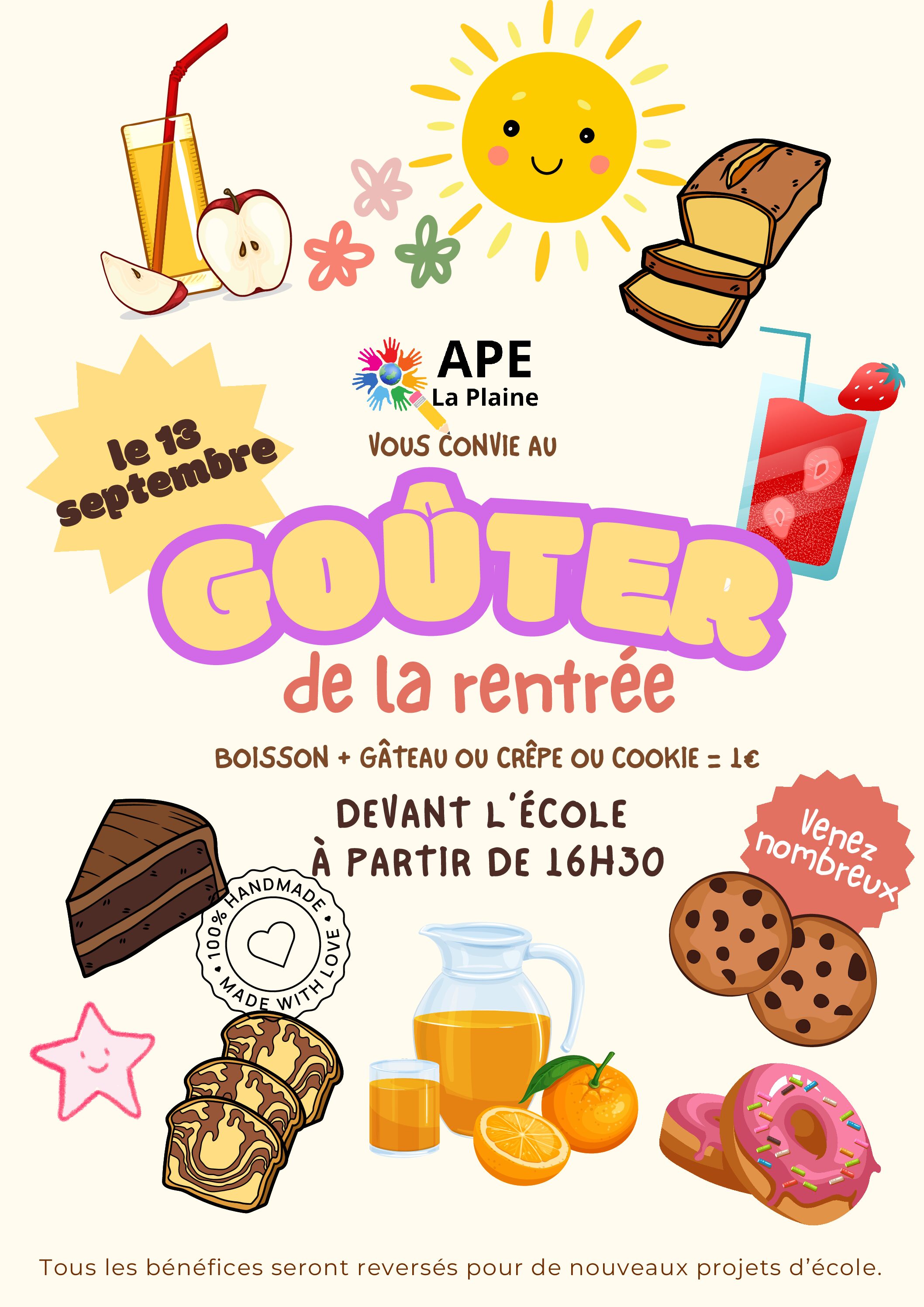 Goûter de la rentrée